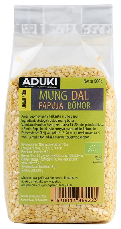 Aduki Luomu Mung dal