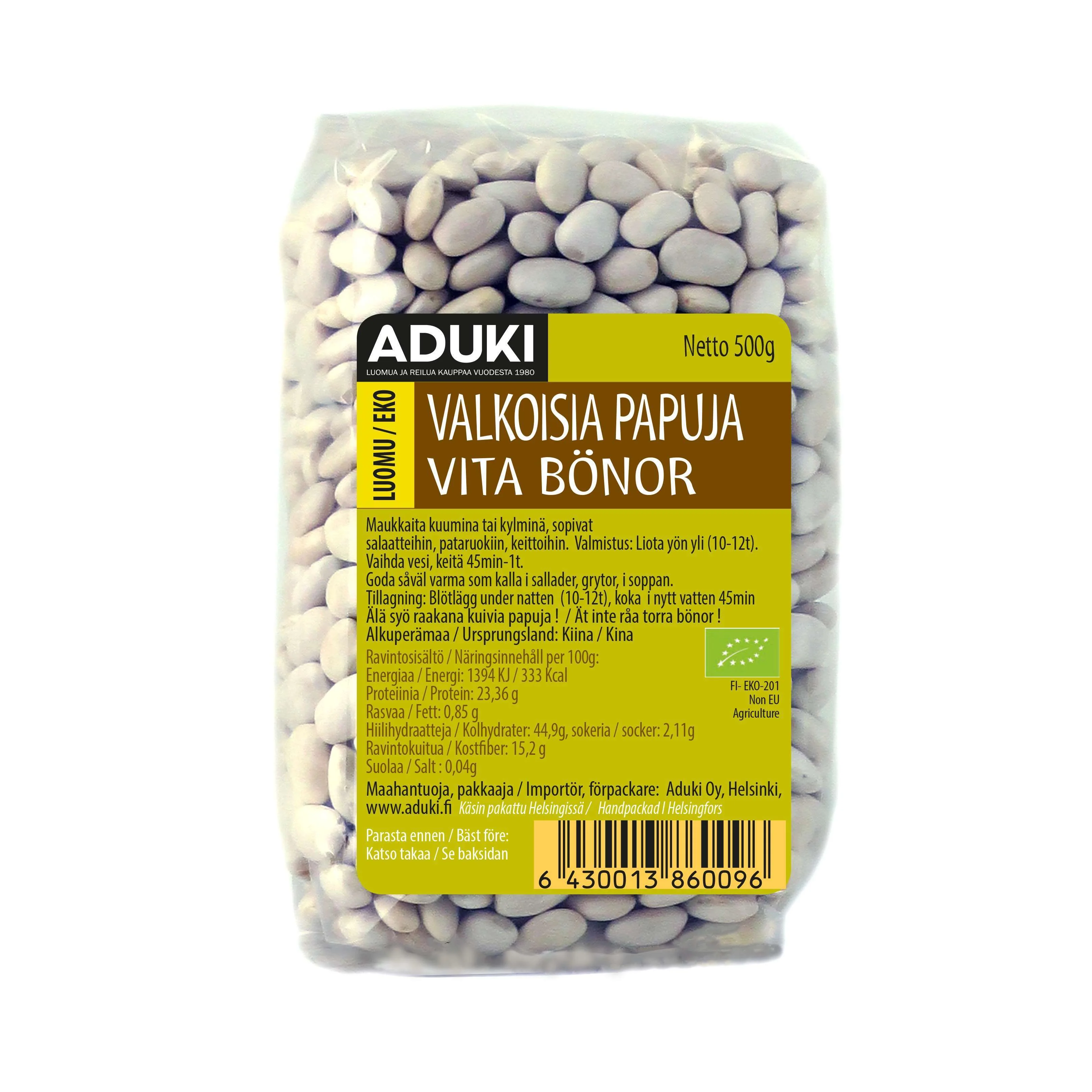 Aduki Luomu Valkoinen Papu