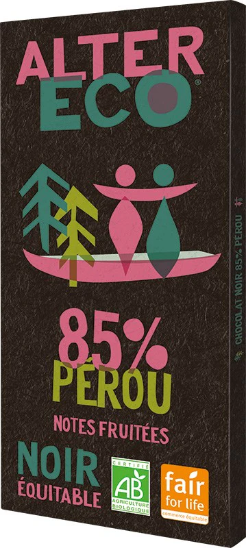 Alter Eco Luomu Tummasuklaa 85 %