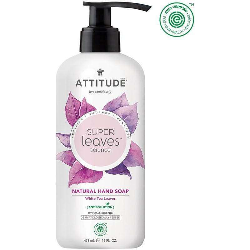 Attitude Super Leaves Käsisaippua Valkoinen tee