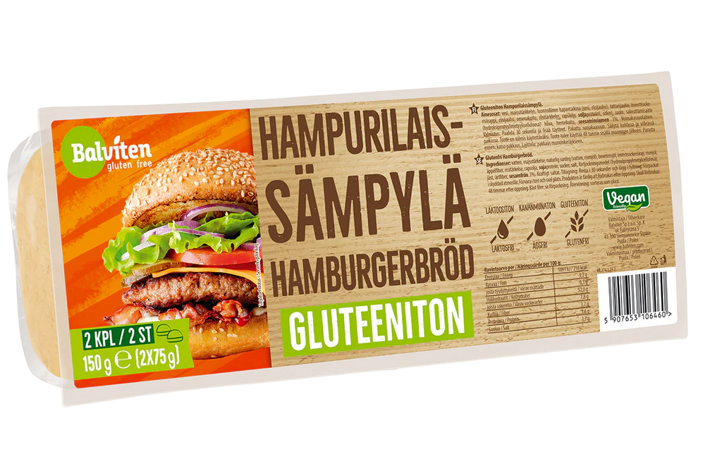 Balviten Gluteeniton Hampurilaissämpylä (Parasta ennen 08.06.2026)