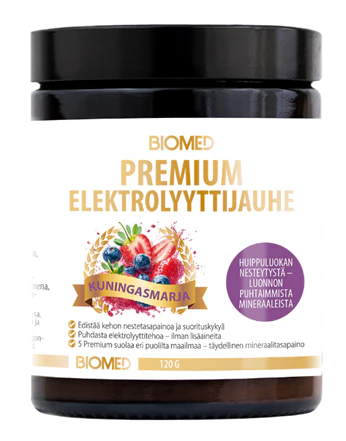 Biomed Premium Elektrolyyttijauhe Kuningasmarja