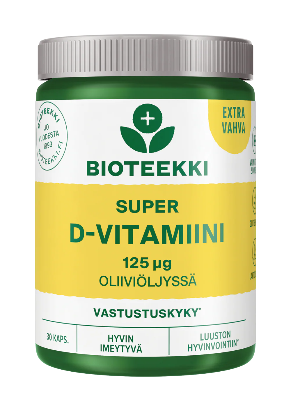 Bioteekki Super D-vitamiini 125 mikrog