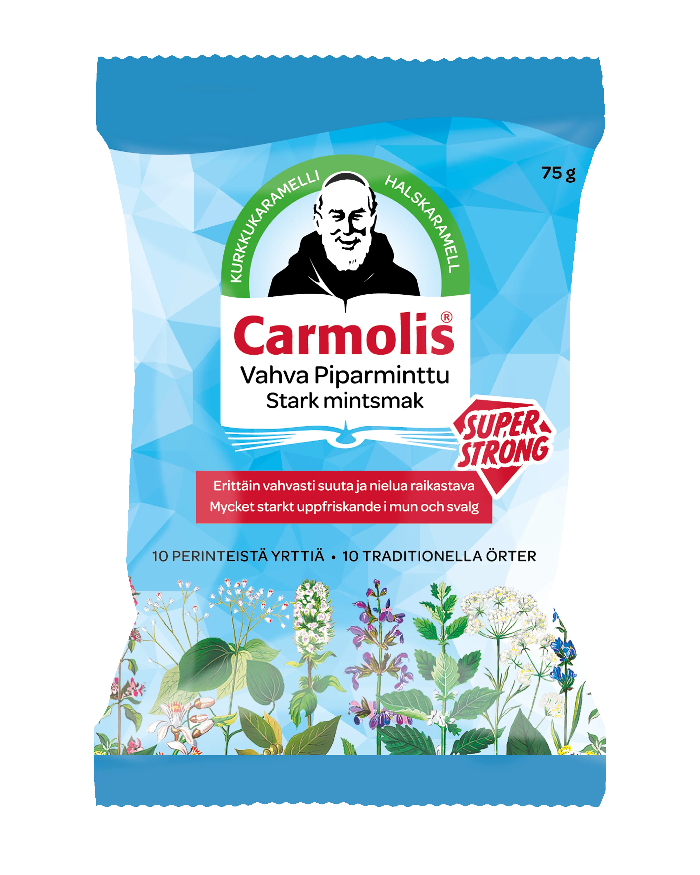 Carmolis Yrttikaramelli Vahva Piparminttu