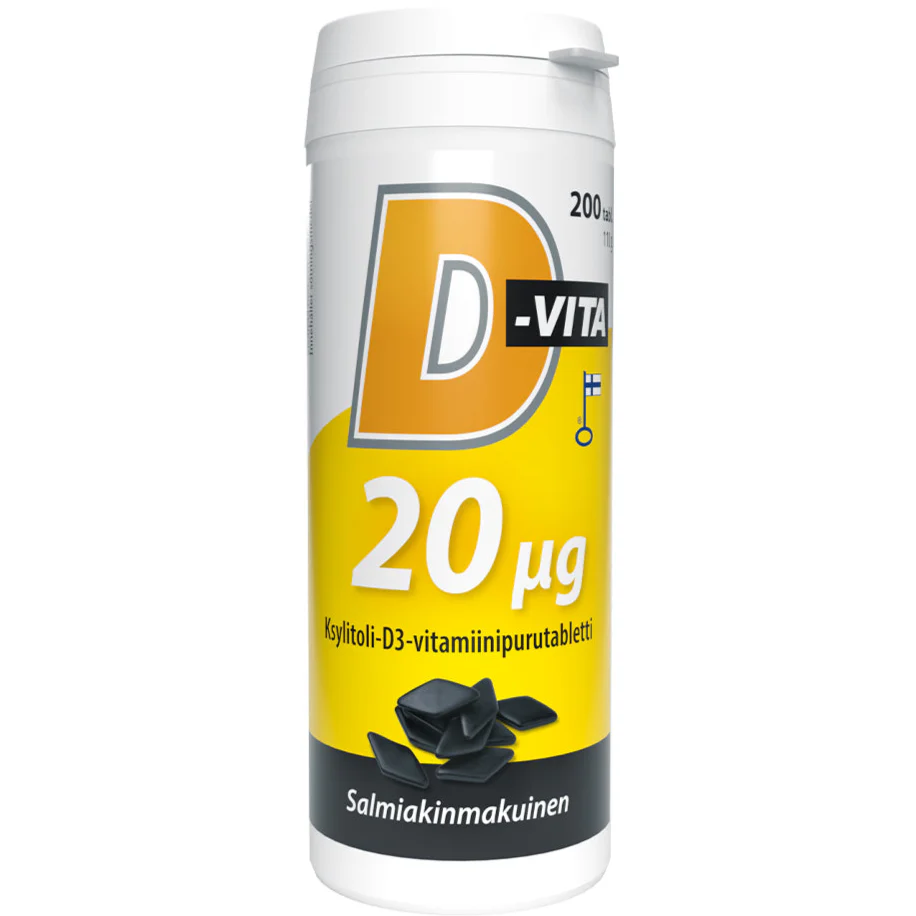 D-Vita 20 µg Salmiakki