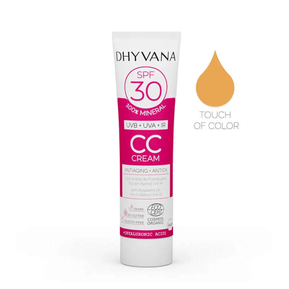 Dhyvana CC Sävytetty aurinkovoide kasvoille SK30
