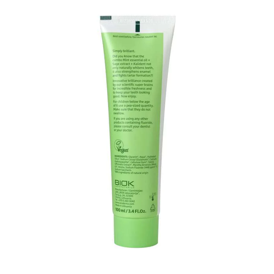 Ecodenta Brilliant Whitening Valkaiseva Fluorihammastahna - Image 3