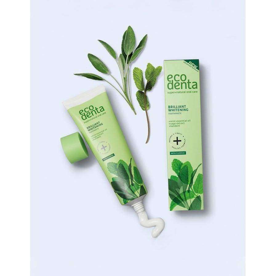 Ecodenta Brilliant Whitening Valkaiseva Fluorihammastahna - Image 5