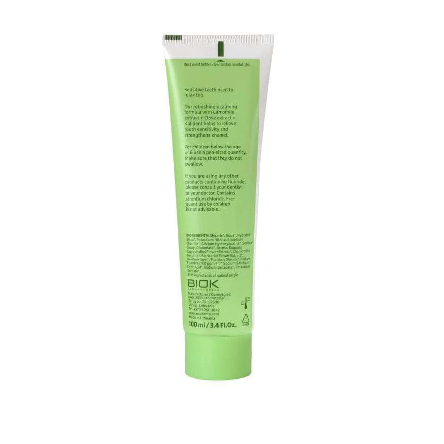 Ecodenta Sensitivity Relief Herkkien Hampaiden Fluorihammastahna - Image 4