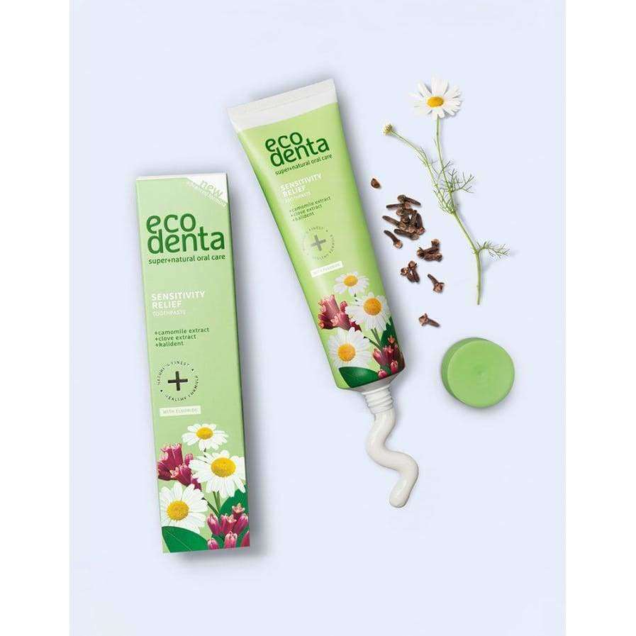Ecodenta Sensitivity Relief Herkkien Hampaiden Fluorihammastahna - Image 5