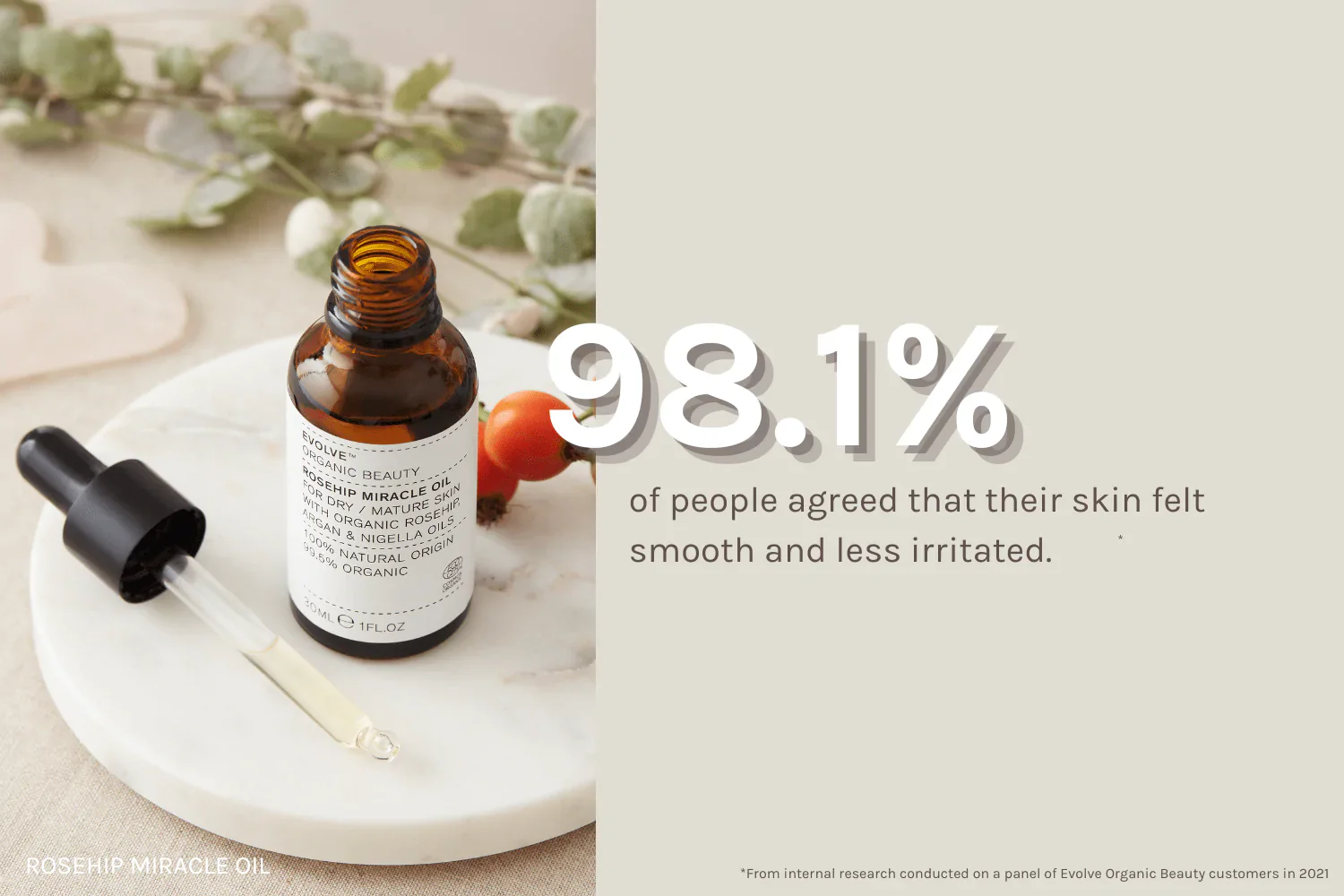 Evolve Rosehip Miracle Oil Tuhkimo kasvoöljy - Image 4