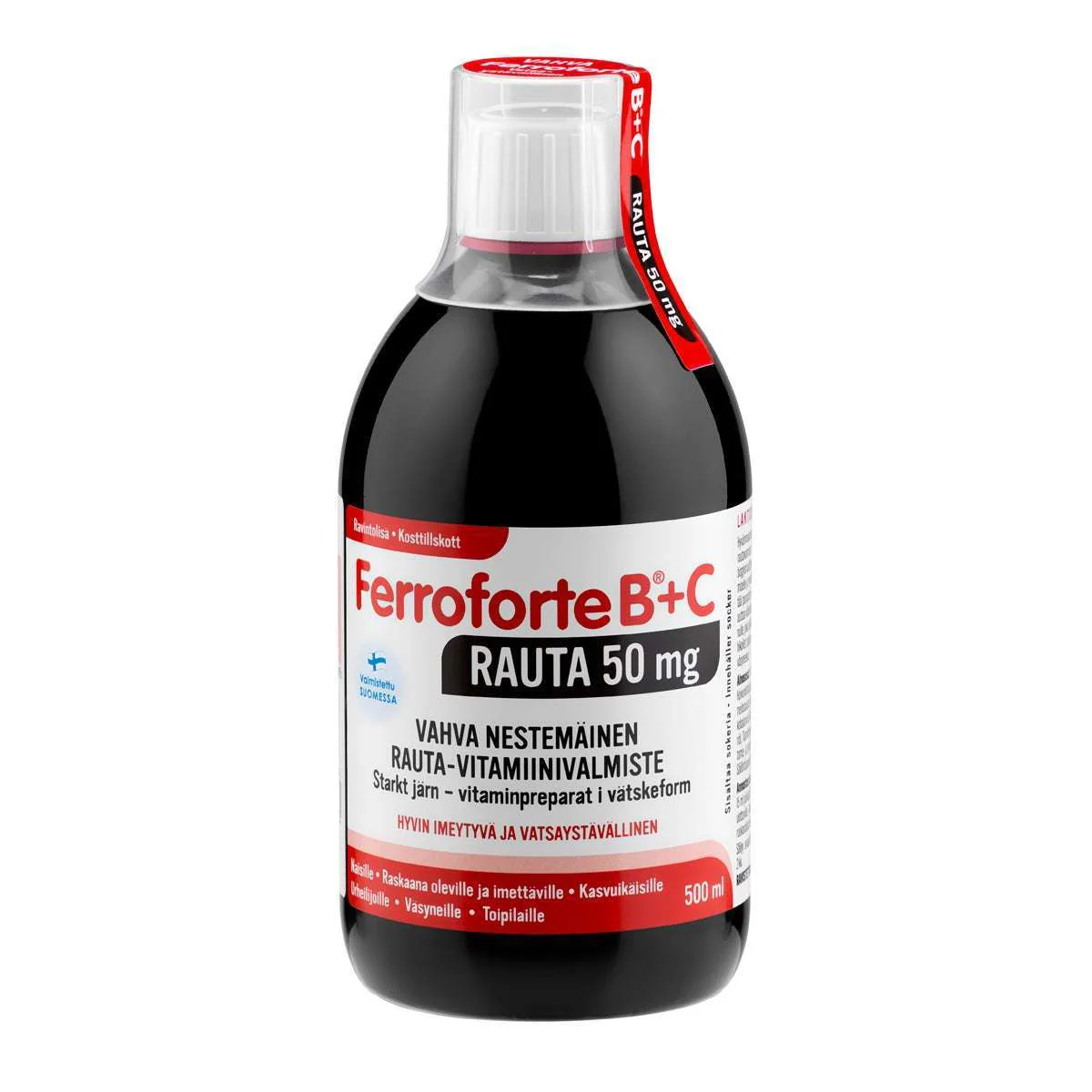 Ferroforte B + C Rauta 50 mg