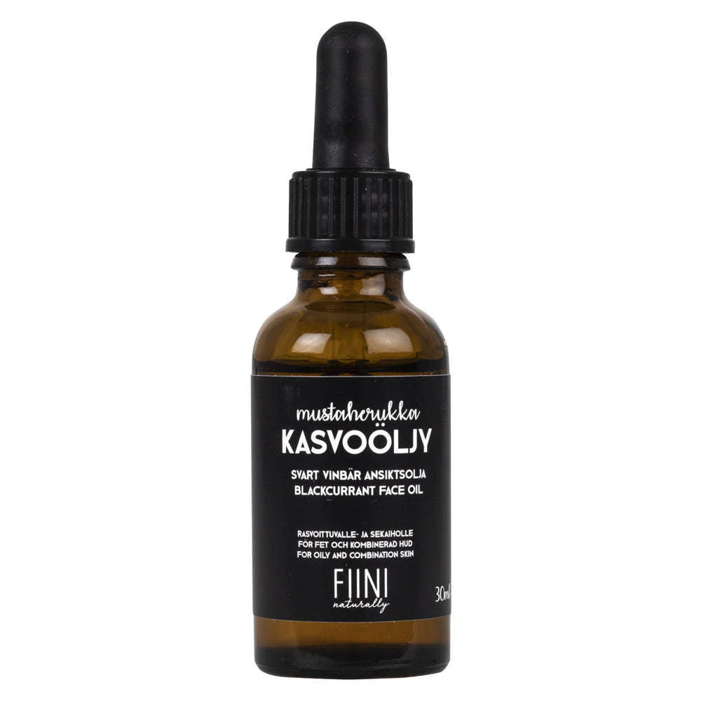 Fiini Naturally Mustaherukka Kasvoöljy