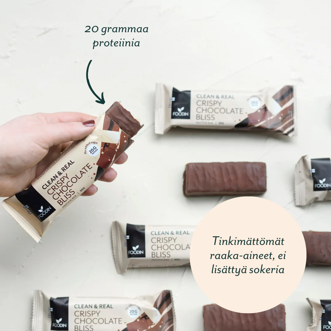 Foodin Clean & Real Protein Bar Crispy Chocolate Bliss - Image 2