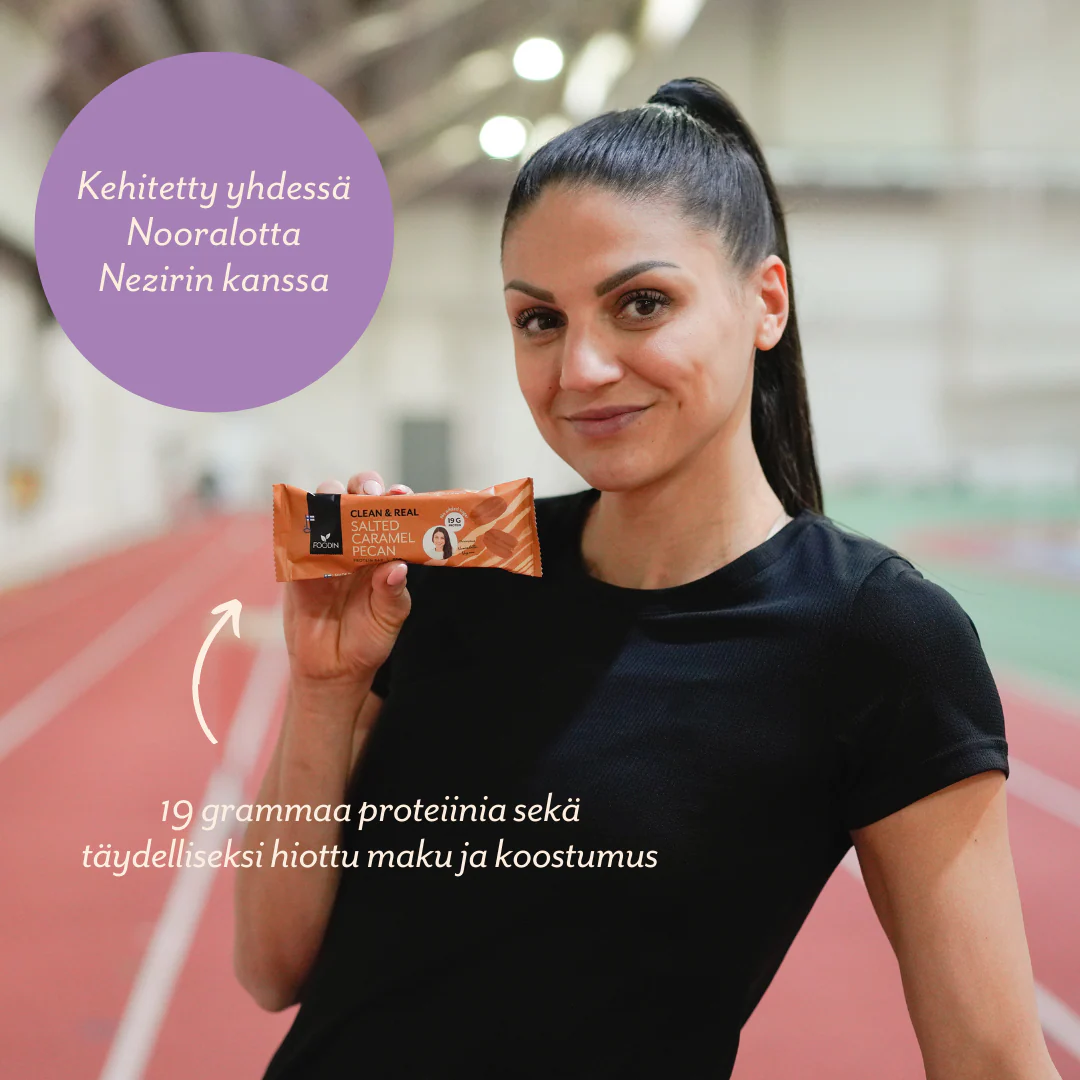 Foodin Clean & Real Protein Bar Salted Caramel Pecan - Image 2