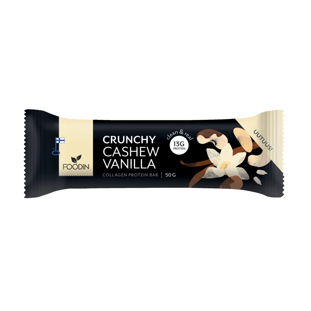 Foodin Collagen Protein Bar Crunchy Cashew-Vanilla