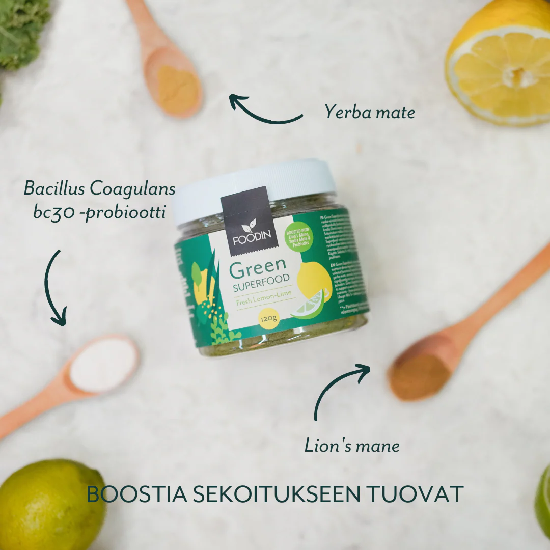Foodin Green Superfood Fresh Lemon-Lime - Image 3