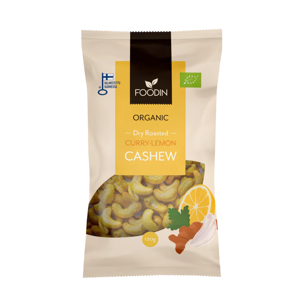 Foodin Luomu Curry-Lemon Cashew