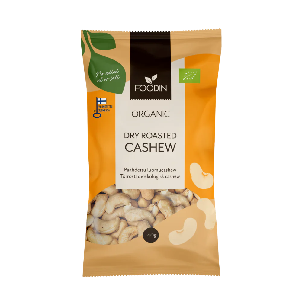 Foodin Luomu Paahdettu Cashew
