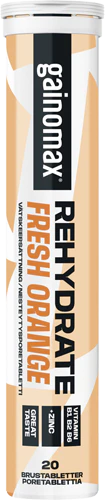 Gainomax Rehydrate Nesteytysporetabletti Fresh Orange