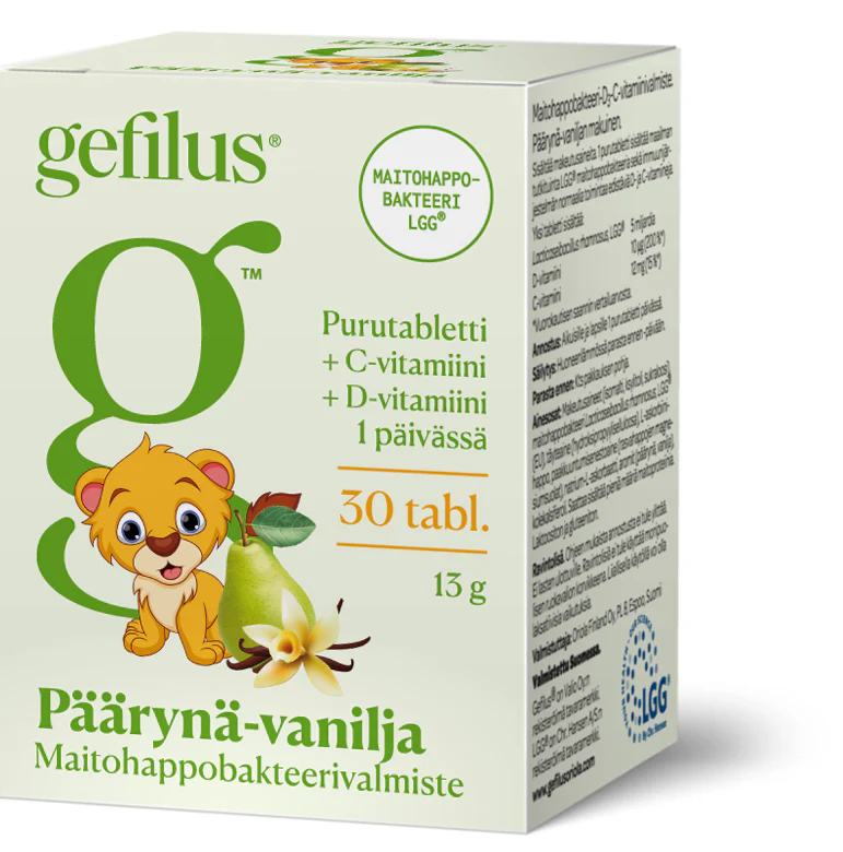 Gefilus + D Päärynä-Vanilja Maitohappobakteeri