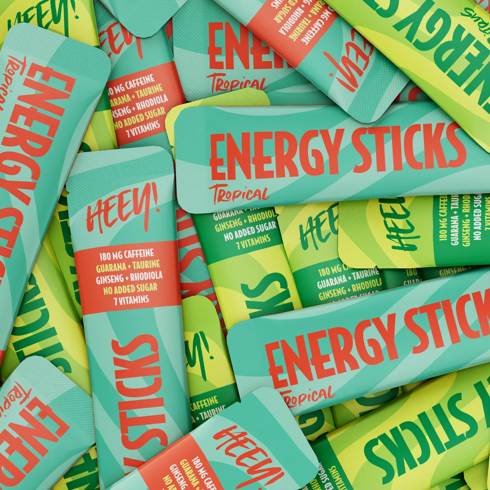 Heey! Energy Sticks Caffeine + Guarana Tropical - Image 5