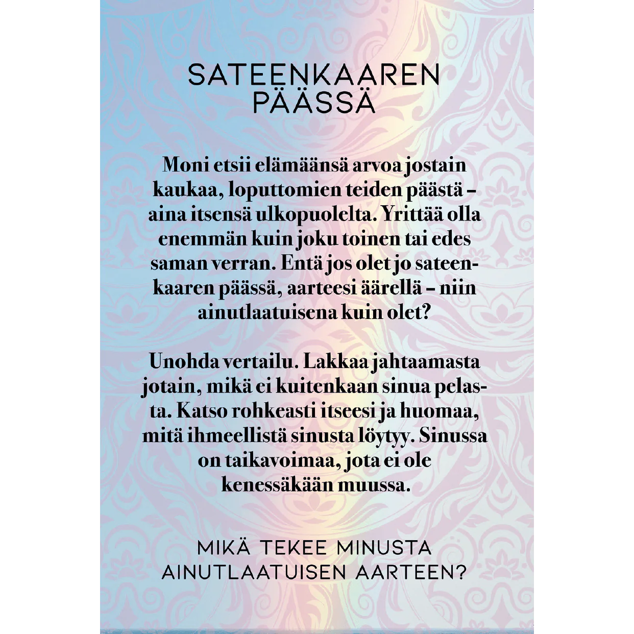 Hidasta Elämää Anna valosi loistaa -rohkaisukortit - Image 3