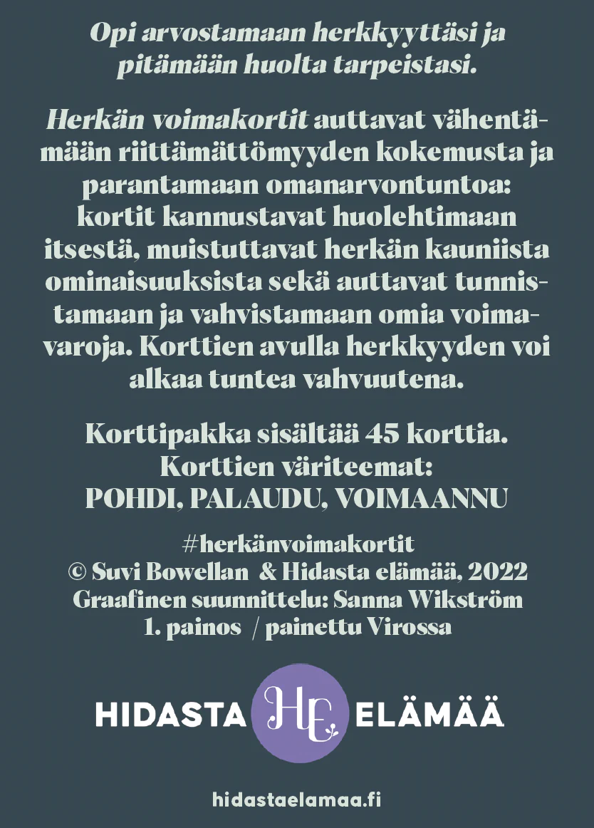 Hidasta Elämää Herkän Voimakortit - Image 8