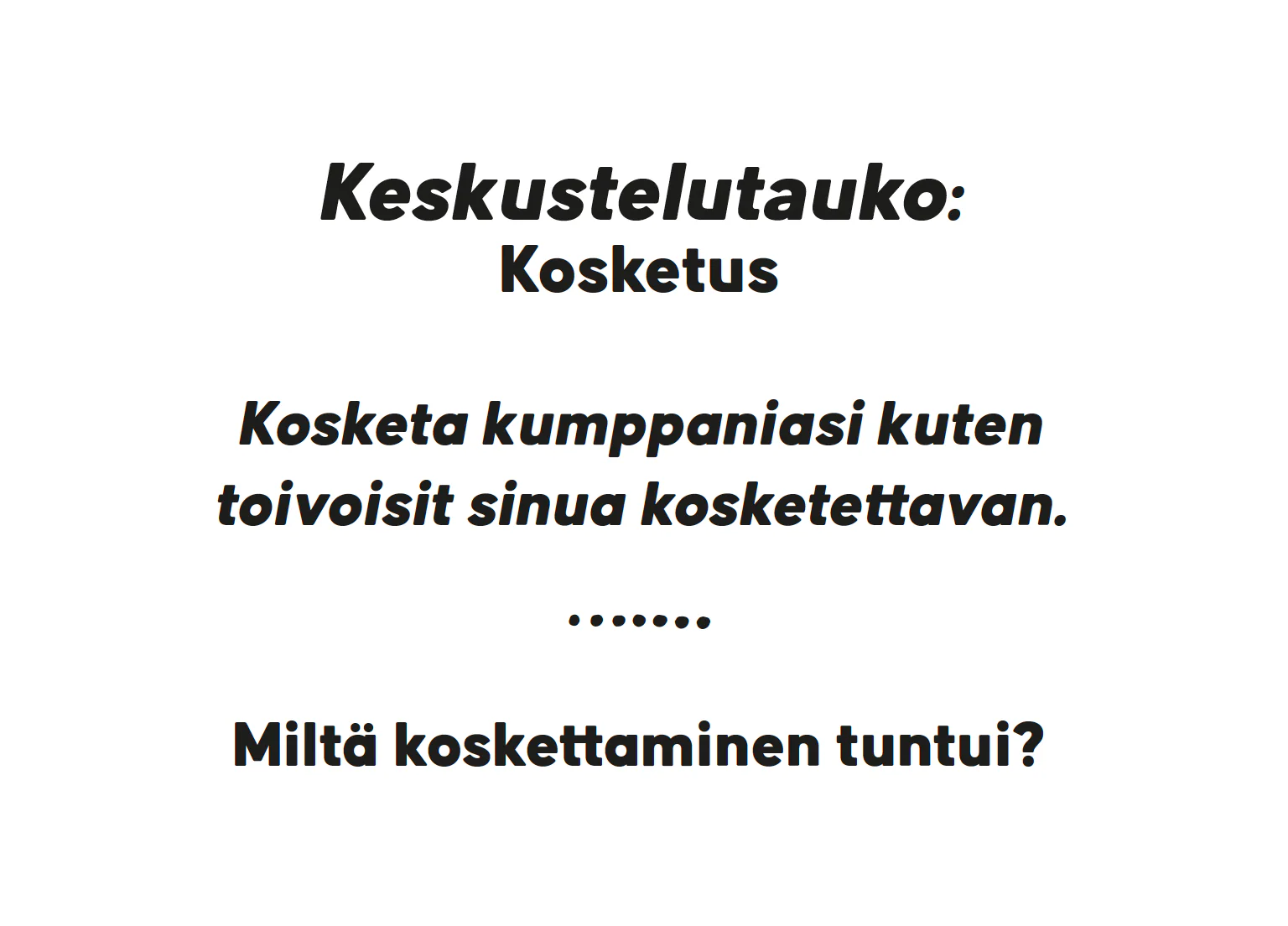 Hidasta Elämää Parisuhteen Keskustelukortit - Läheisyys ja Seksi - Image 6