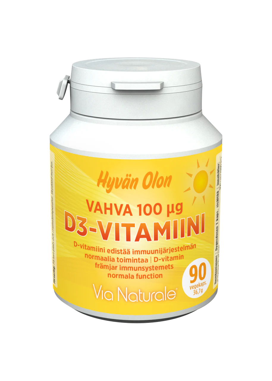 Hyvän Olon Vahva D-vitamiini 100 mikrog