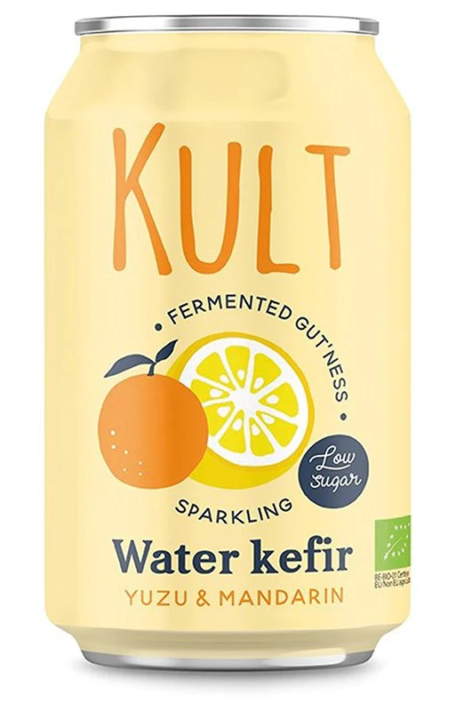 Kult Luomu Vesikefiirijuoma Yuzu & Mandariini