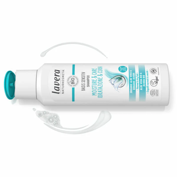 Lavera Basis Sensitiv Moisture & Care Shampoo - Image 2