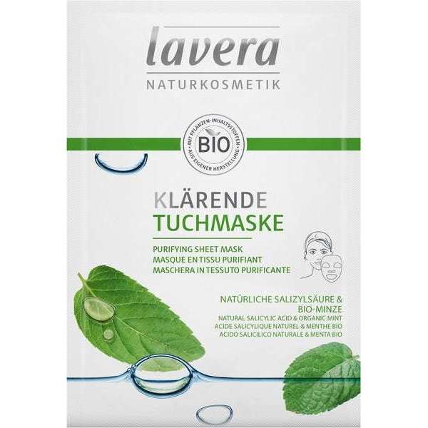 Lavera Purifying Sheet Mask Puhdistava kasvonaamio