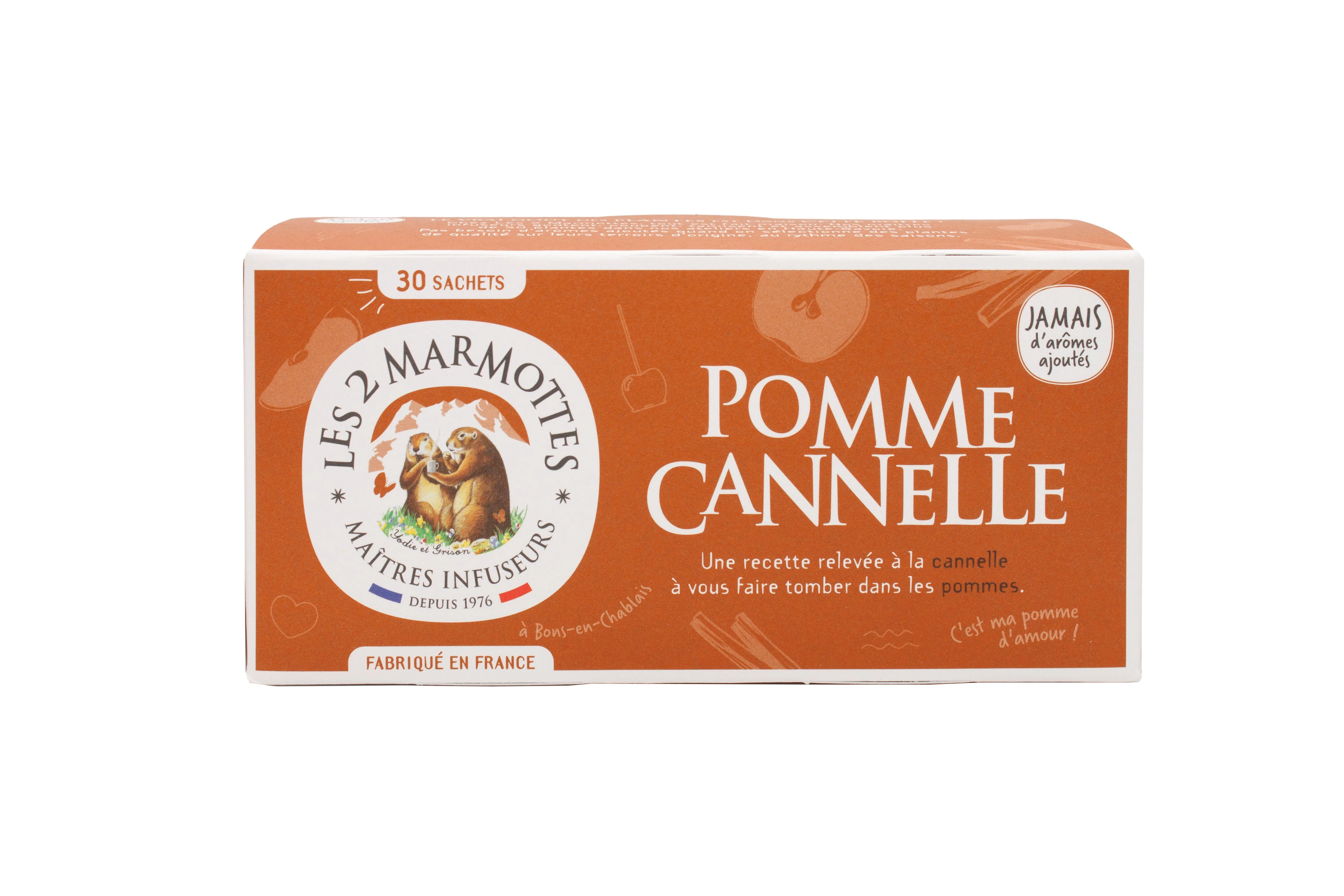 Les 2 Marmottes Pomme Cannelle Yrttitee  (Parasta ennen 31.03.2026)