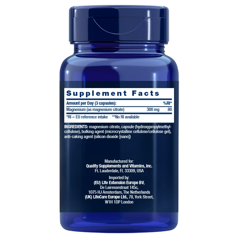 Life Extension Magnesium Citrate 100 mg - Image 2