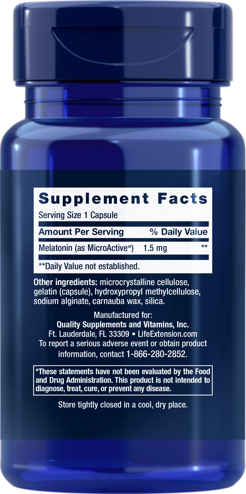 Life Extension Melatonin IR/XR - Image 2