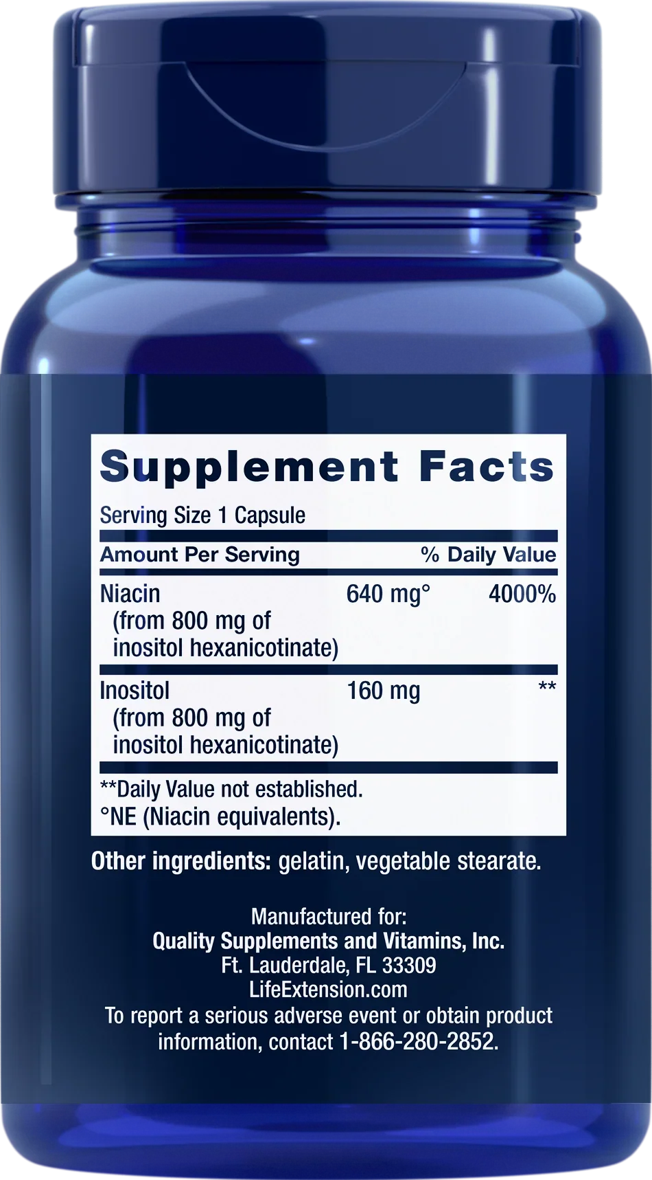 Life Extension No Flush Niacin 640 mg - Image 2