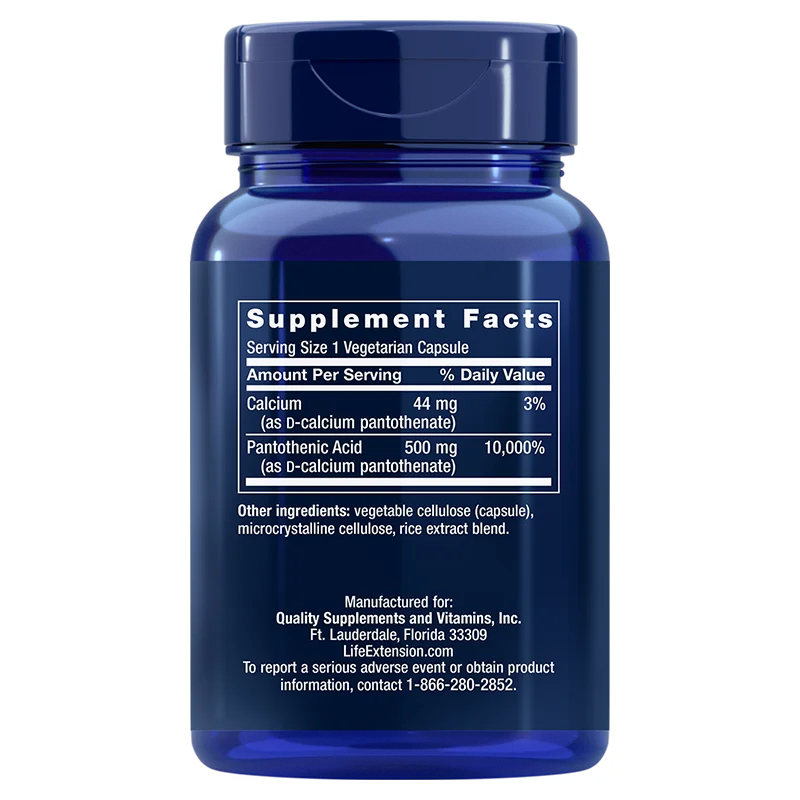 Life Extension Pantothenic Acid B5 - Image 2