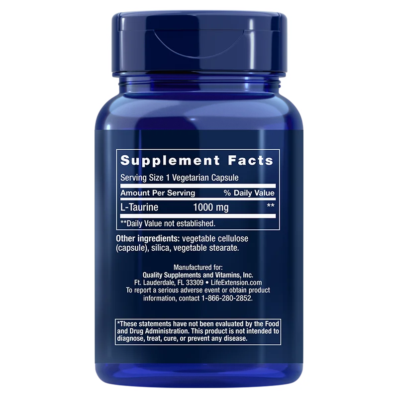 Life Extension Taurine 1000 mg - Image 2