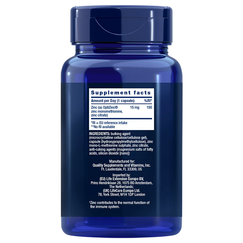 Life Extension Zinc 15 mg - Image 2