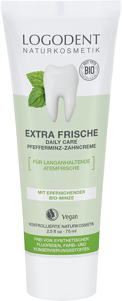 Logona Extra Fresh Daily Care Hammastahna Piparminttu