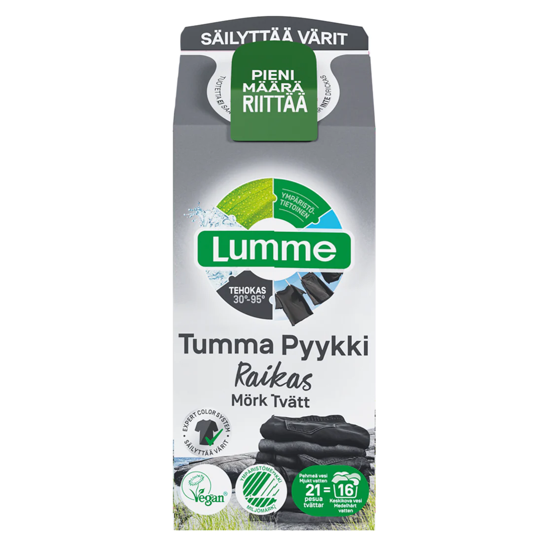 Lumme Pyykinpesuneste Tumma Pyykki Raikas