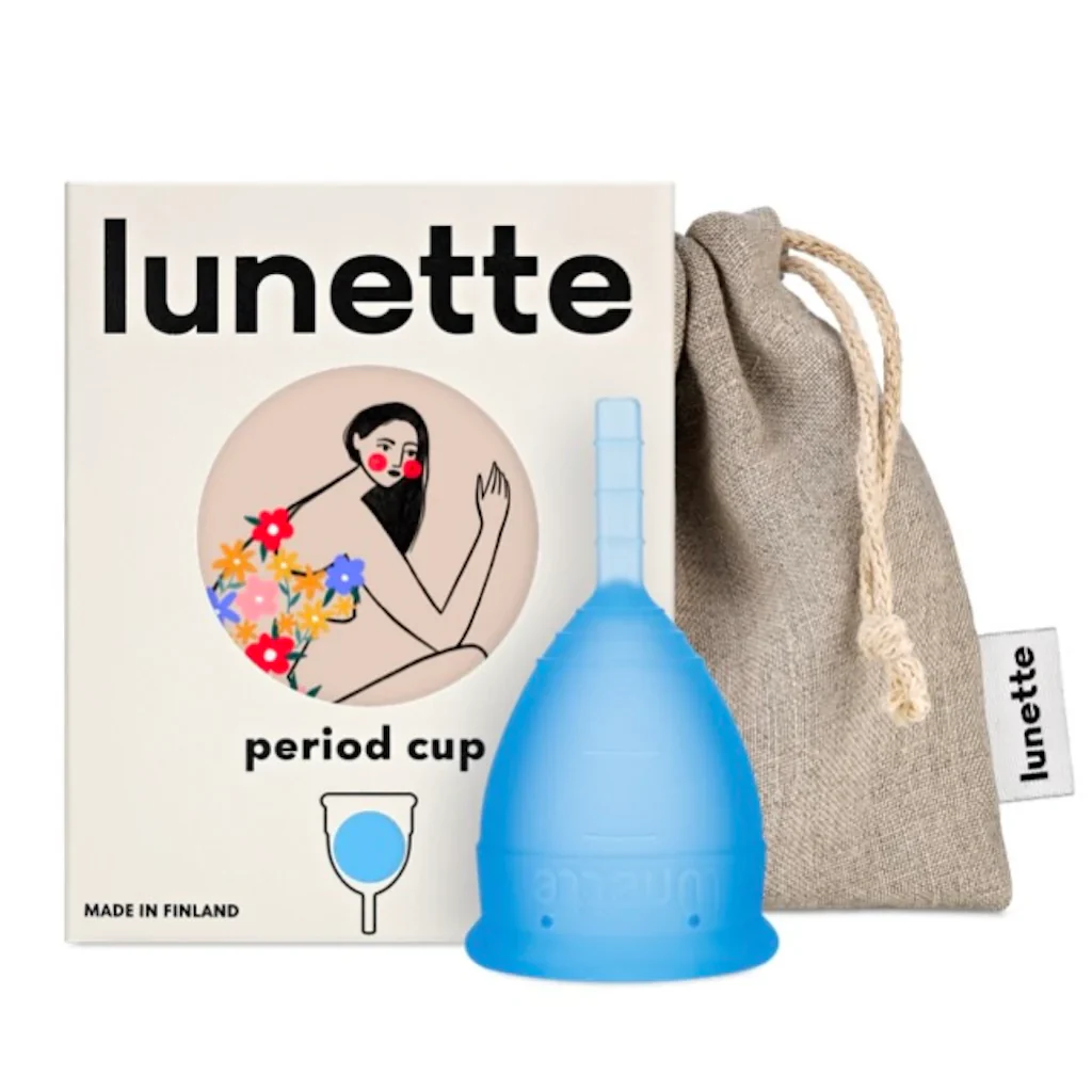 Lunette Kuukautiskuppi Sininen