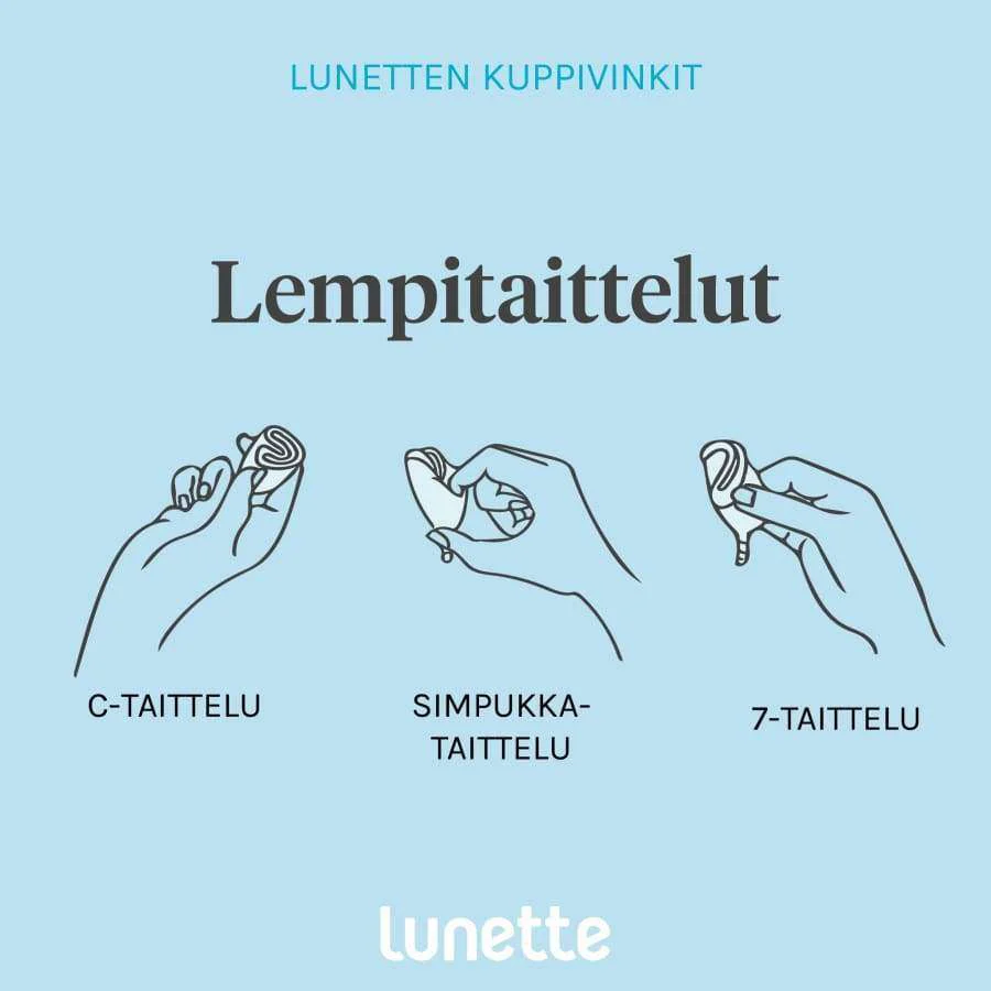 Lunette Kuukautiskuppi Sininen - Image 4