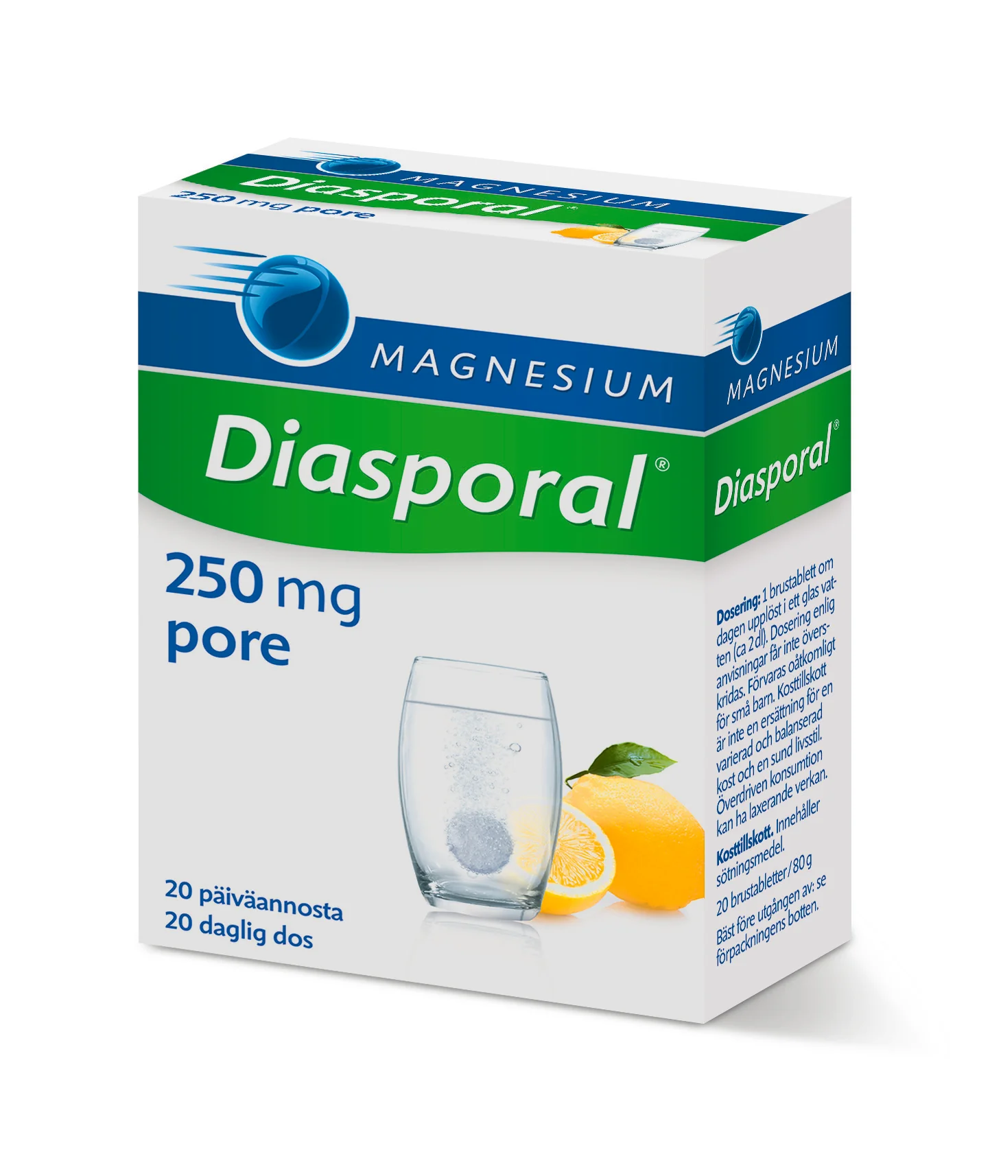 Magnesium Diasporal Pore 250 mg