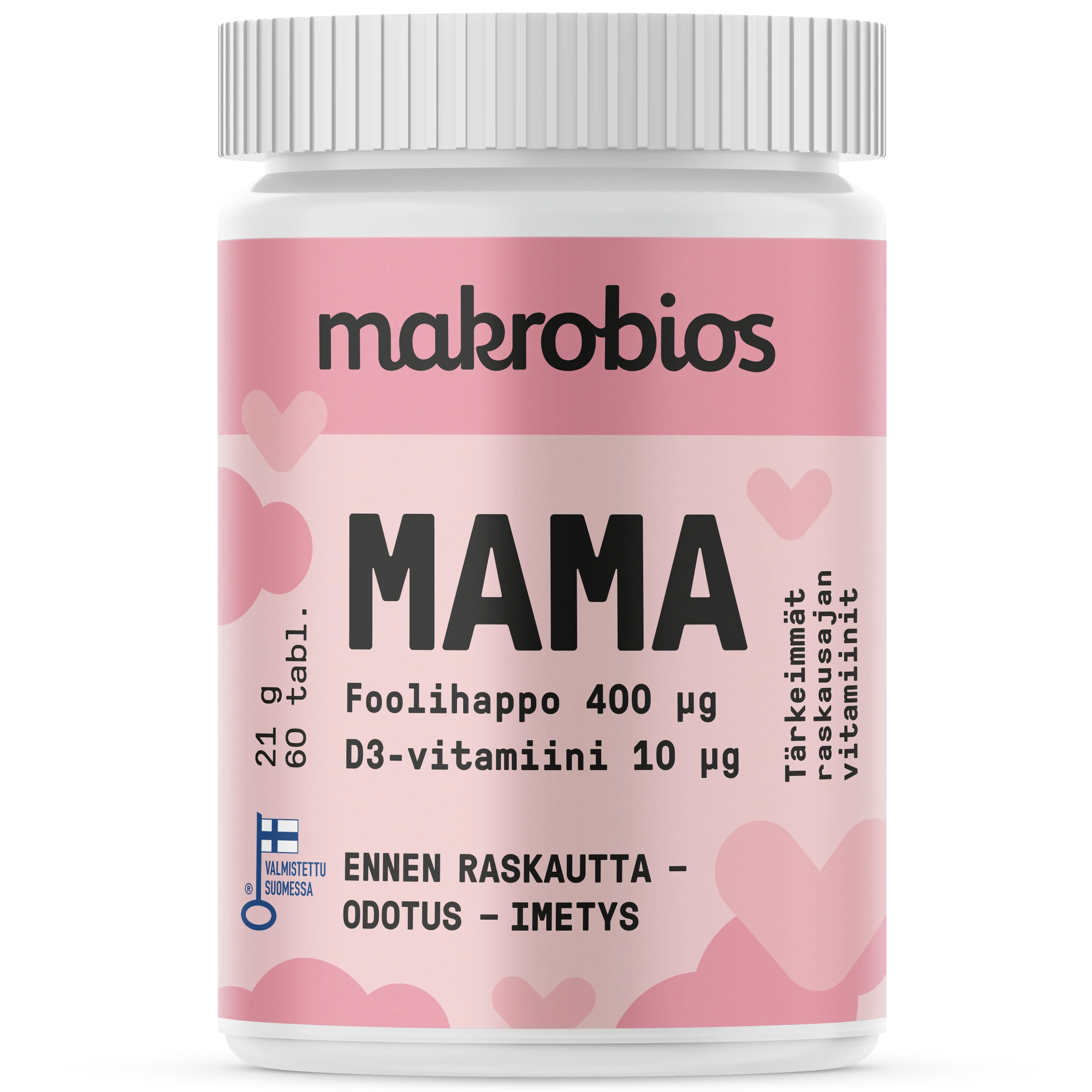 Makrobios Mama Foolihappo + D-vitamiini