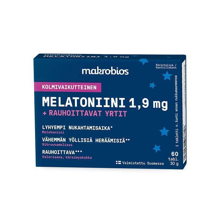 Makrobios Melatoniini + Rauhoittavat Yrtit