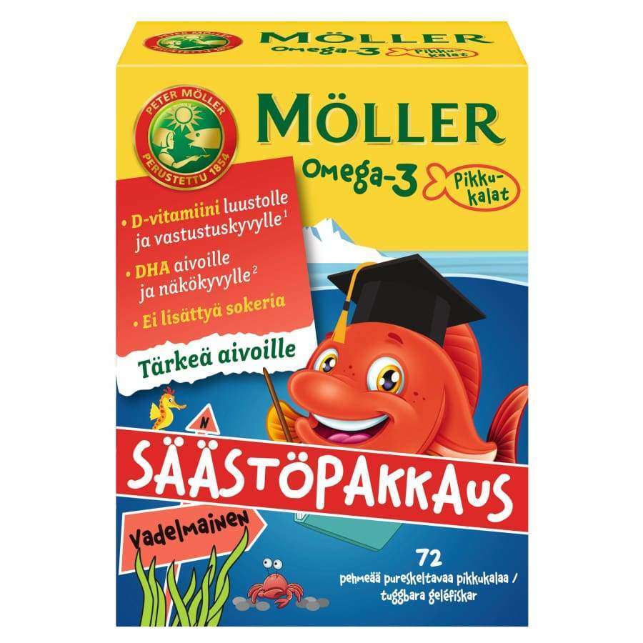 Möller Omega-3 Pikkukalat Vadelma