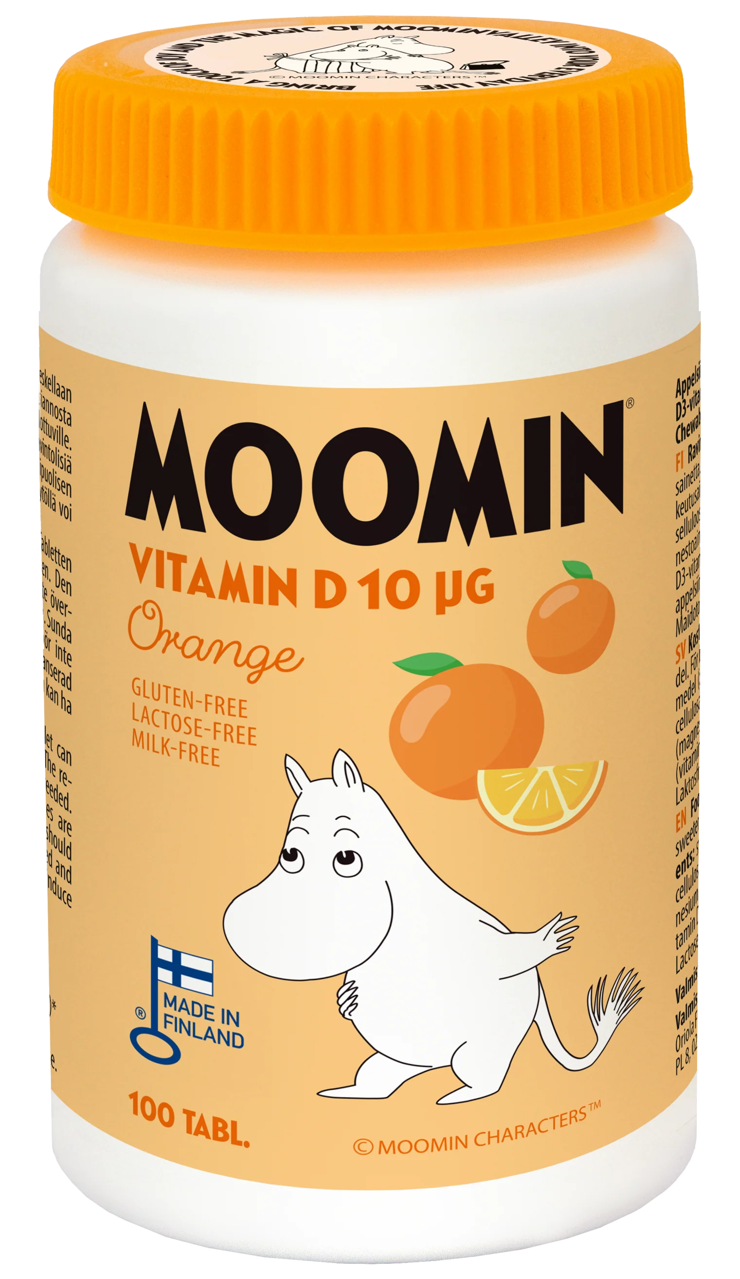Moomin® D-vitamiini 10 µg Appelsiini