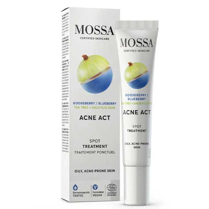 Mossa Acne Act Täsmätipat Epäpuhtauksiin